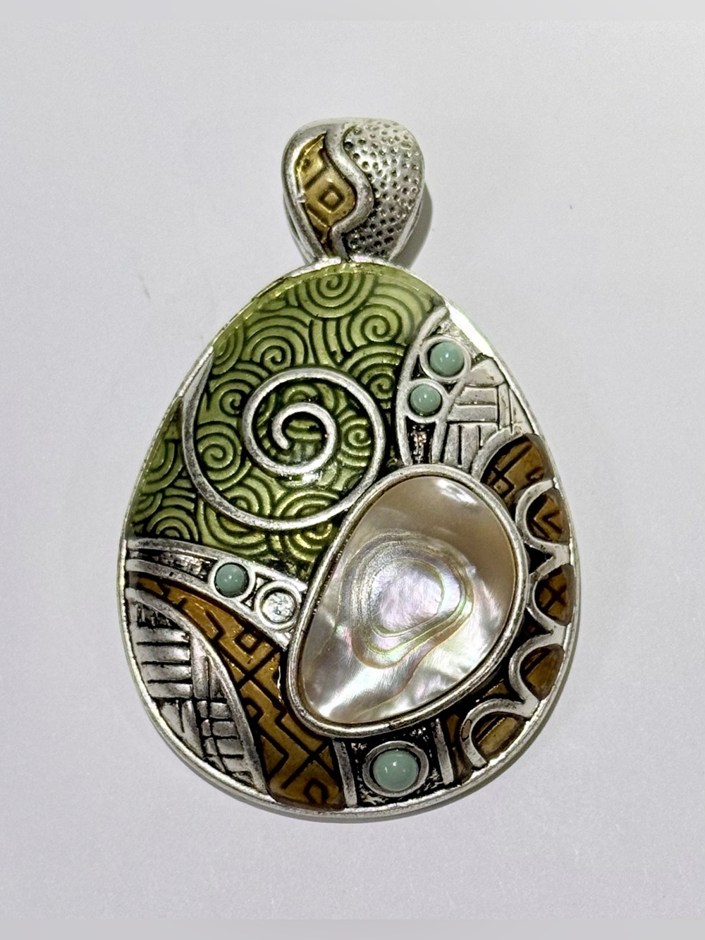“Artistic Flair” Teardrop Pendant